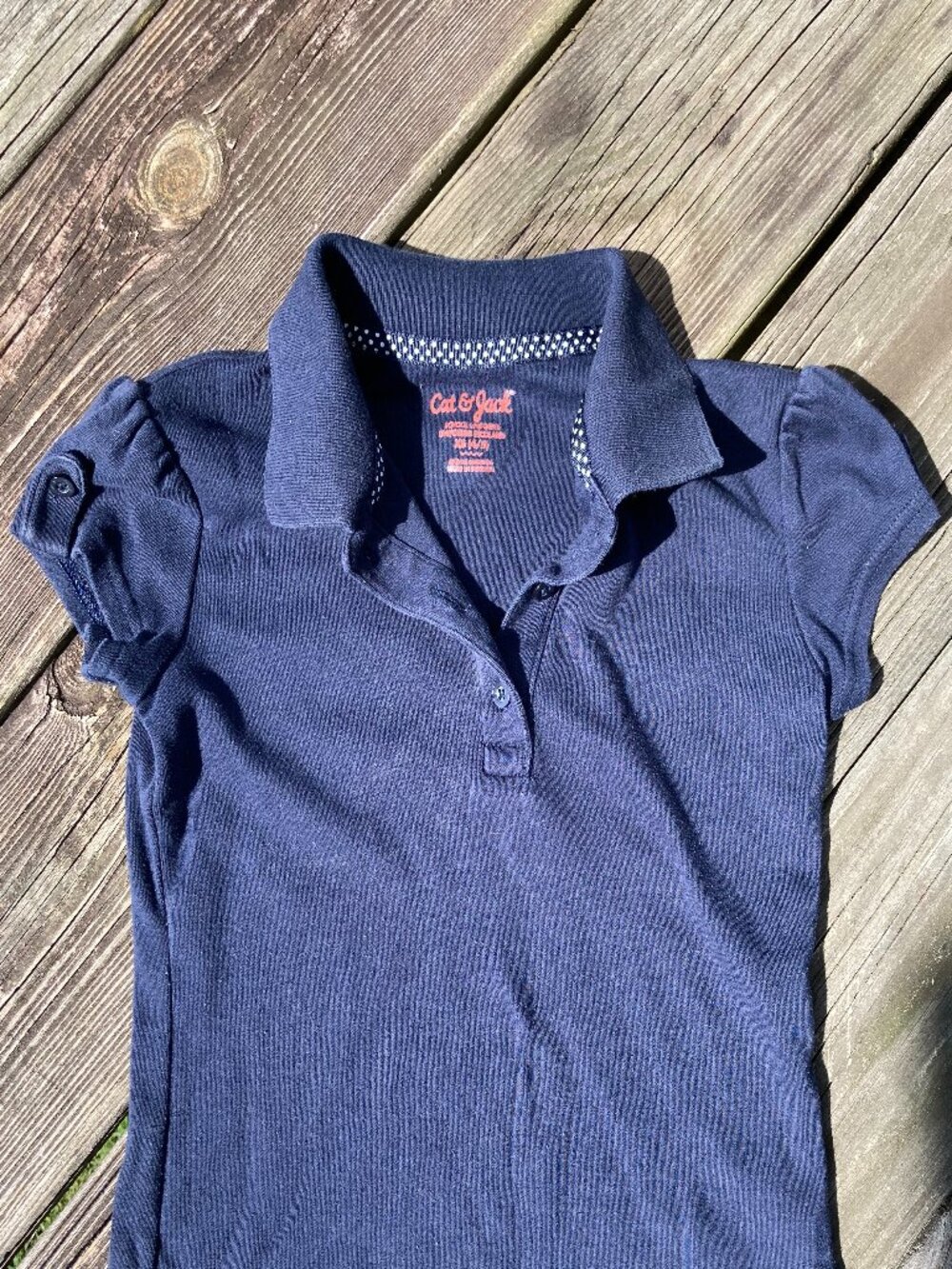 Cat & Jack Navy Polo – XS (4/5)